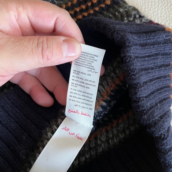 NWT - Fat Face Adult 80% Wool Striped Beanie - Picture 5 of 5